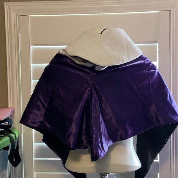 Elegant Purple and Silver Women's Shawl - Picture 3 of 4